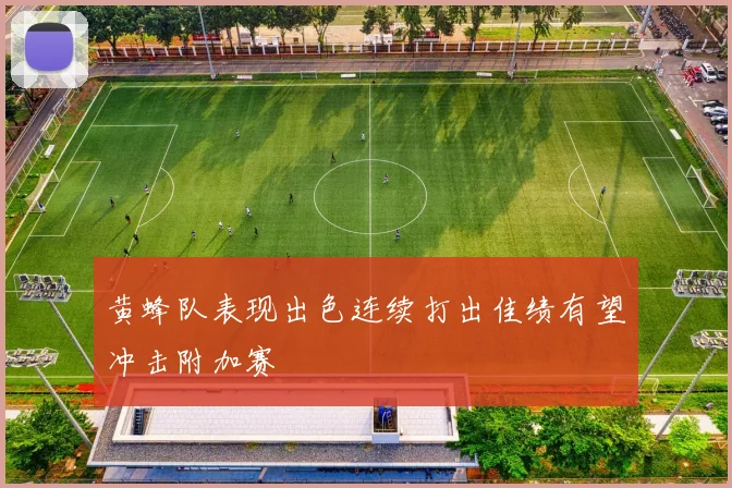 黄蜂队表现出色连续打出佳绩有望冲击附加赛